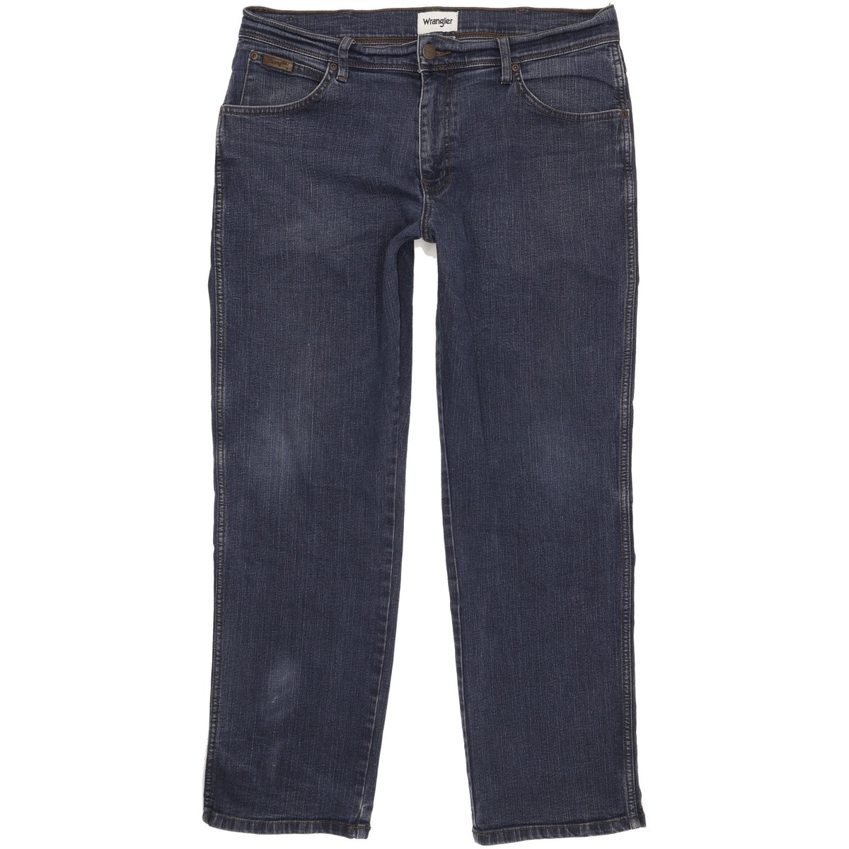 Wrangler Texas Men Blue Straight Regular Stretch Jeans W35 L30