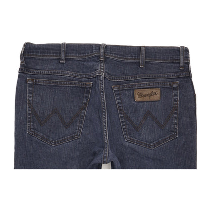 Wrangler Texas Men Blue Straight Regular Stretch Jeans W35 L30
