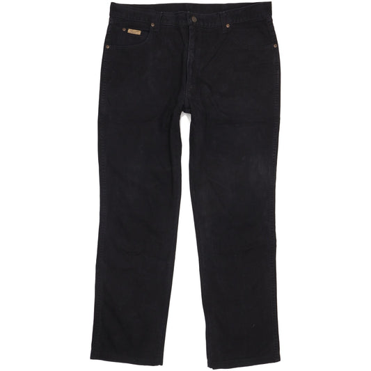 Wrangler Texas Men Black Straight Regular Jeans W38 L31