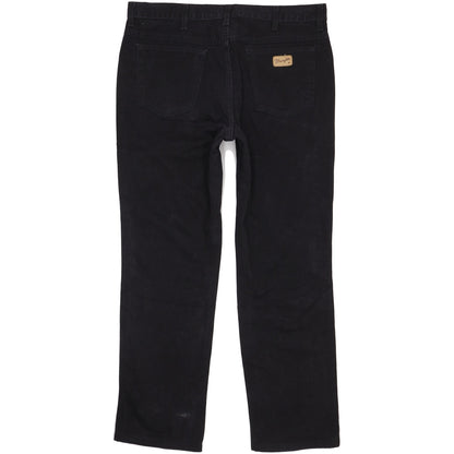 Wrangler Texas Men Black Straight Regular Jeans W38 L31