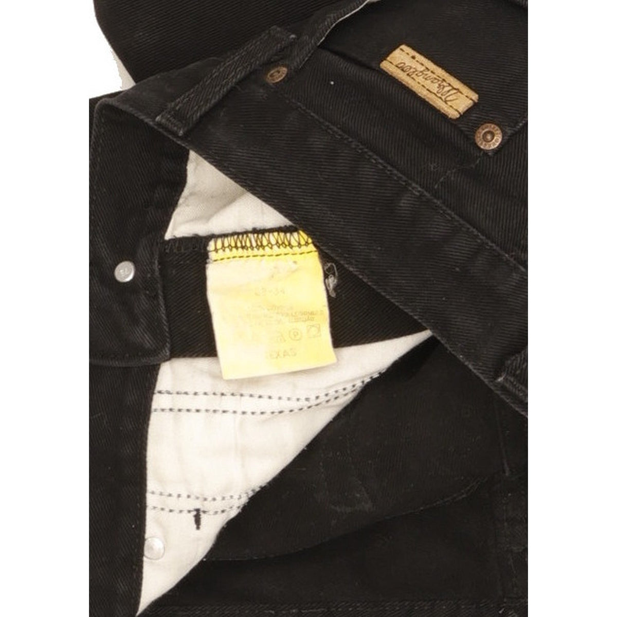 Wrangler Texas Men Black Straight Regular Jeans W38 L31