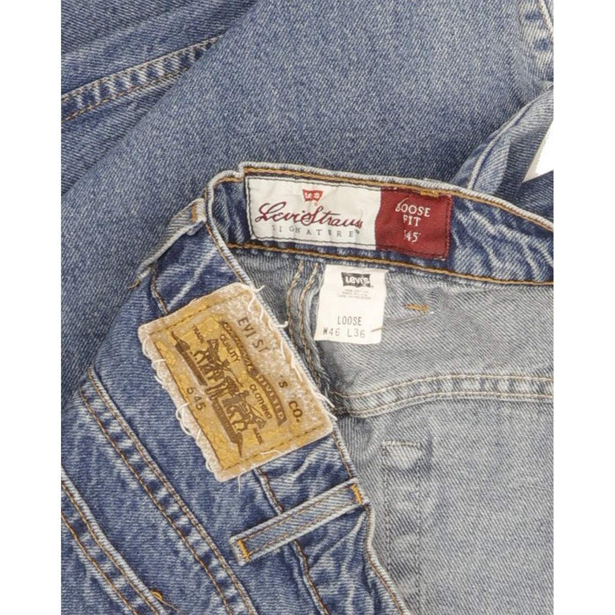 Levi's 545 Made in USA Men Blue Straight Loose Jeans W45 L29