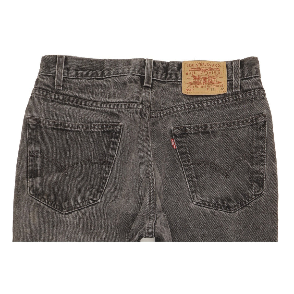 Levi's 550 Men Grey Straight Relaxed Jeans W34 L31