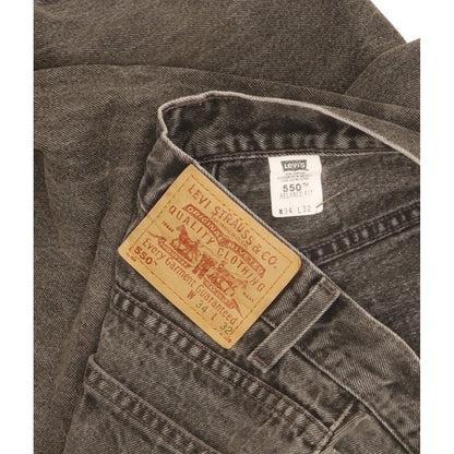 Levi's 550 Men Grey Straight Relaxed Jeans W34 L31