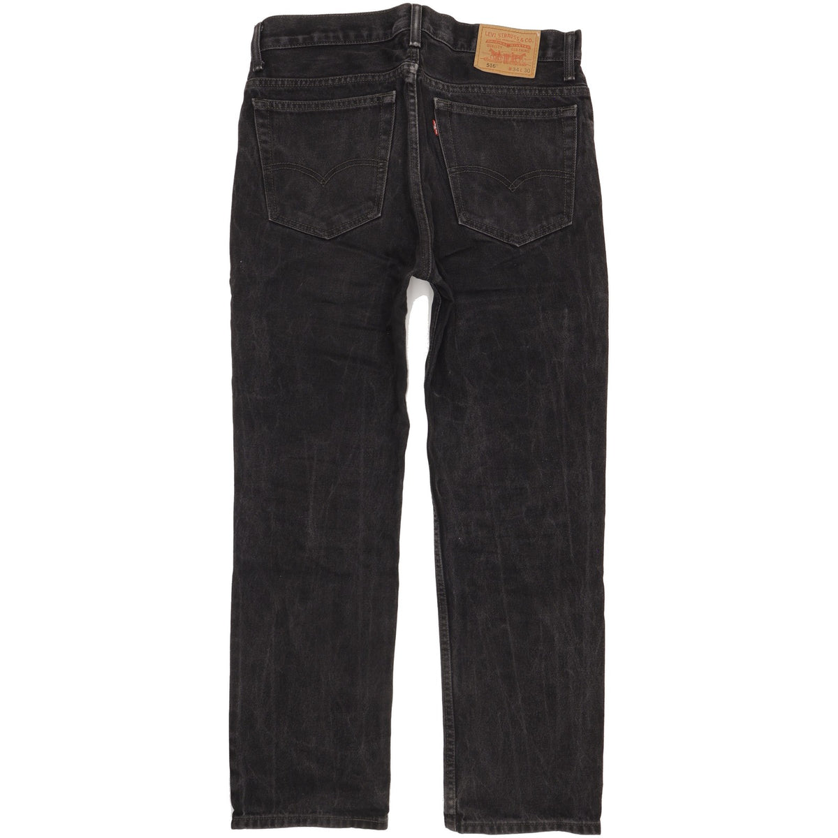 Levi's 516 Men Black Straight Regular Jeans W34 L30