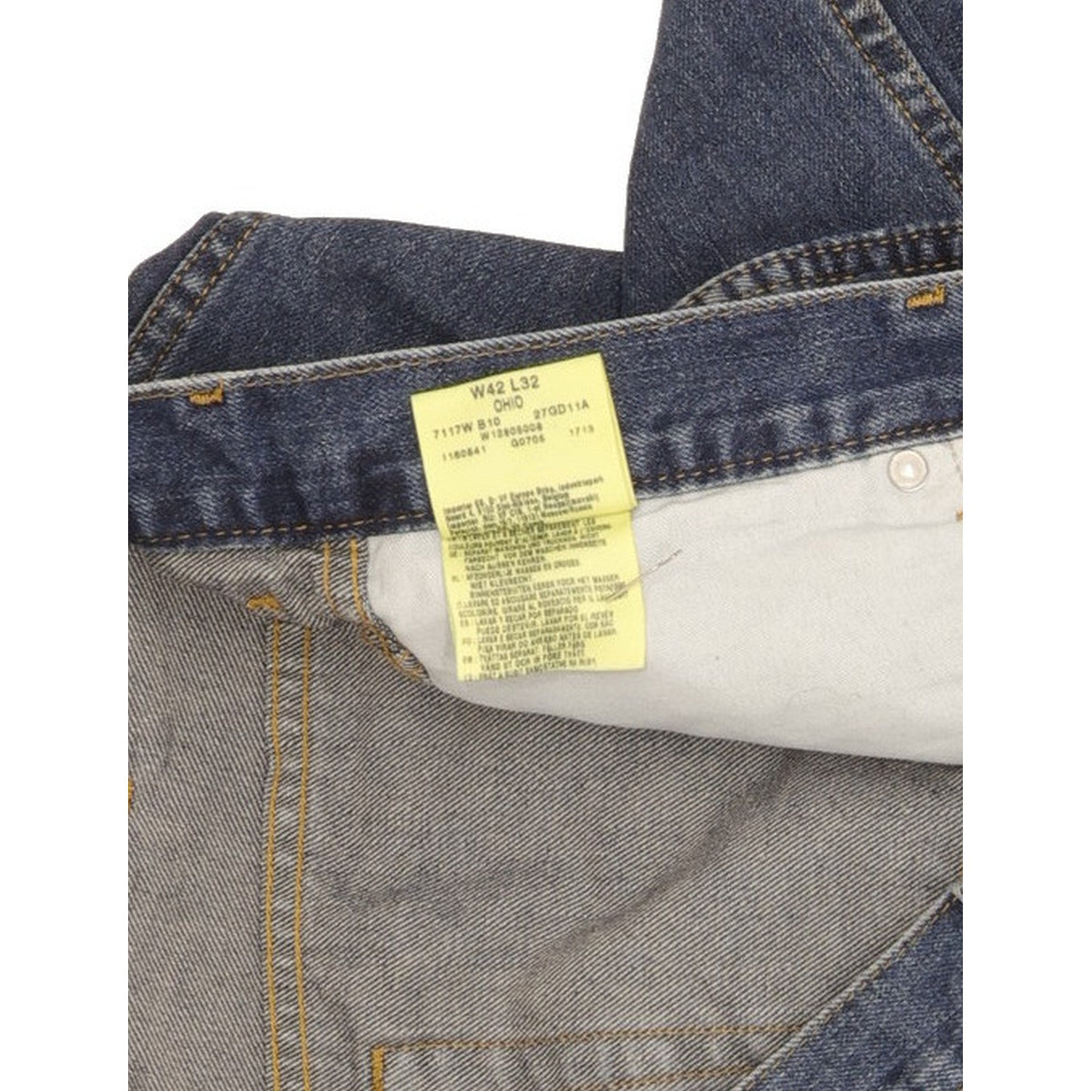Wrangler Ohio Men Blue Straight Regular Jeans W42 L29