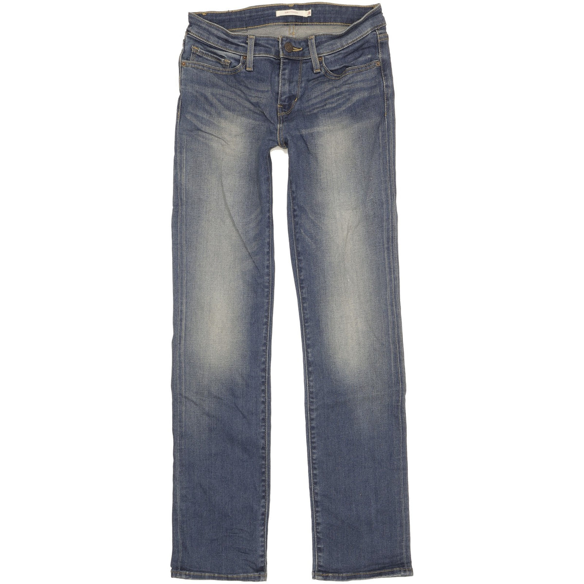 Levi's 714 Women Blue Straight Slim Stretch Jeans W28 L32