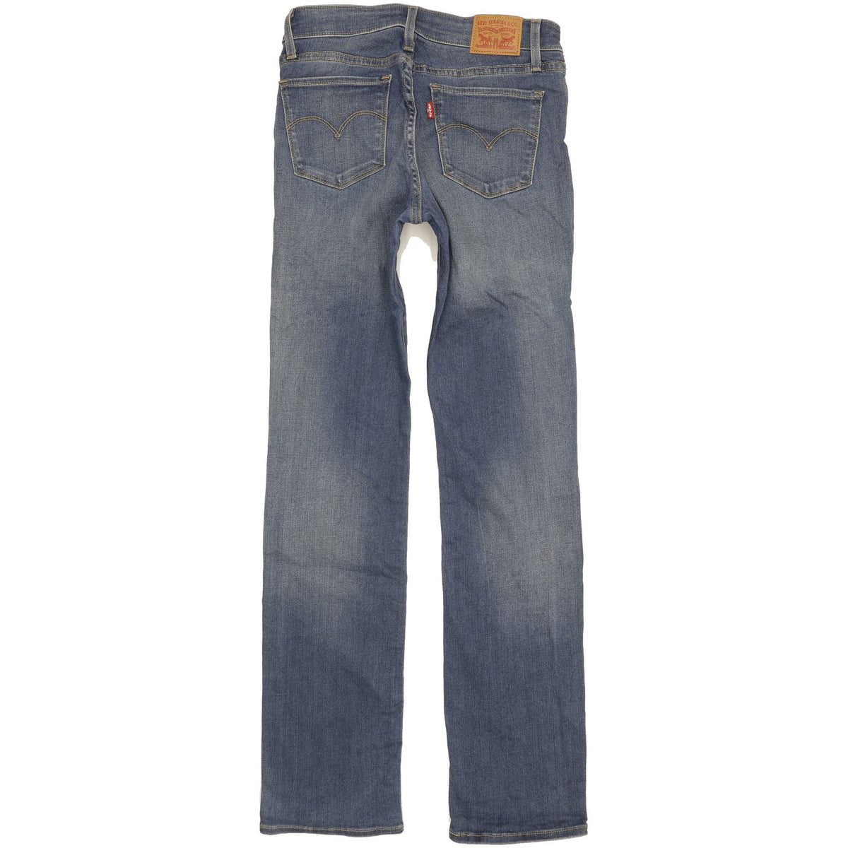 Levi's 714 Women Blue Straight Slim Stretch Jeans W28 L32
