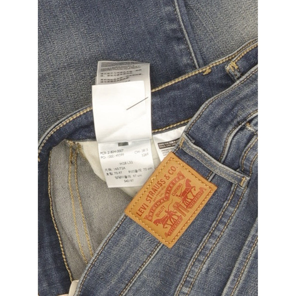 Levi's 714 Women Blue Straight Slim Stretch Jeans W28 L32