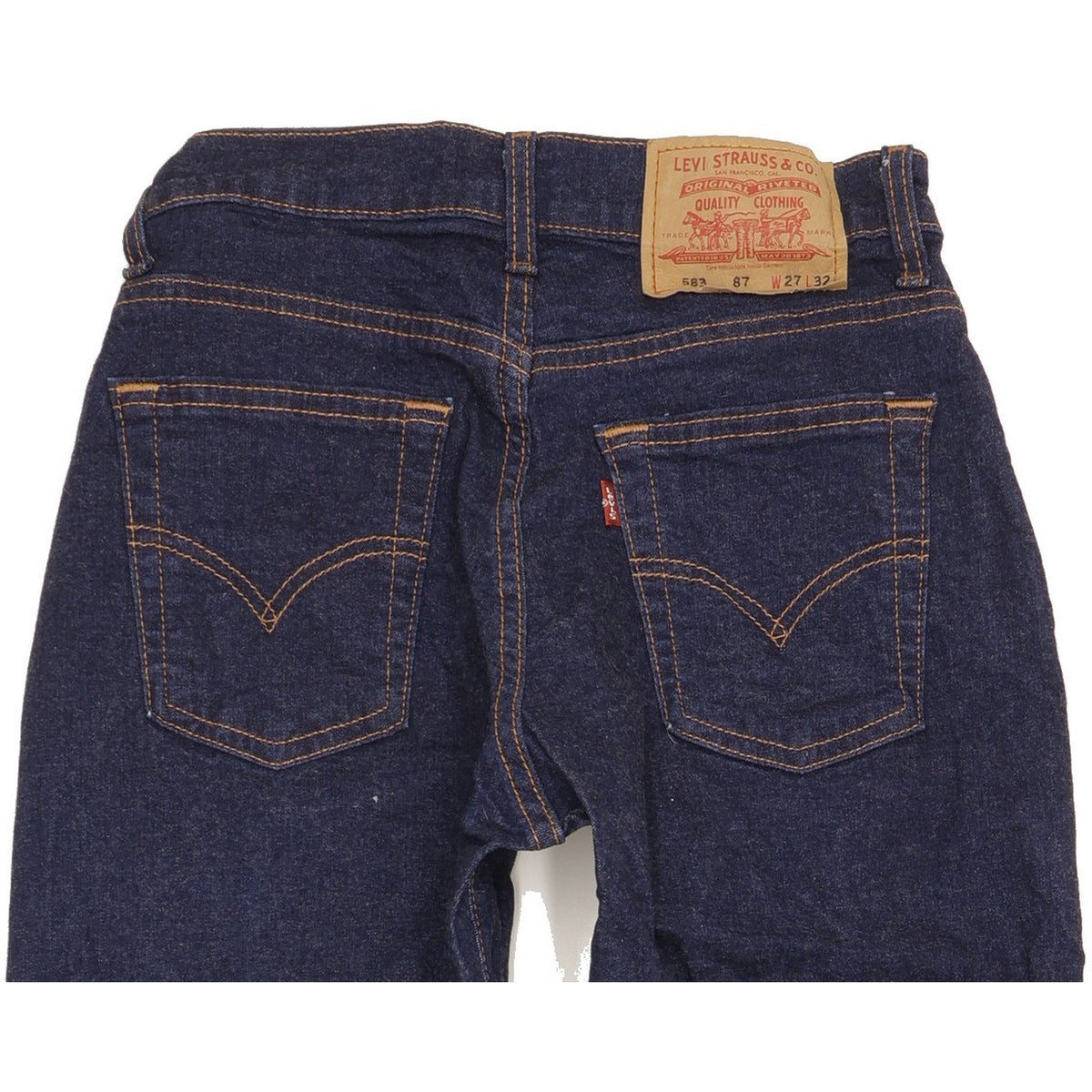 Levi's 583 Women Blue Straight Slim Stretch Jeans W27 L31