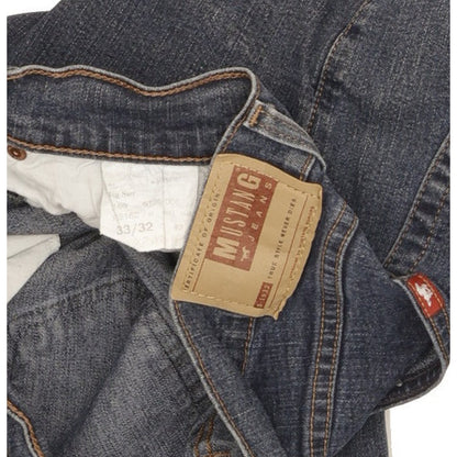 Mustang Big Sur Men Blue Straight Regular Jeans W33 L32