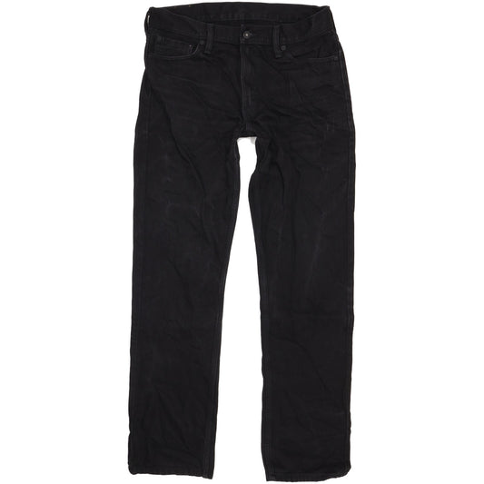 Levi's 504 Men Black Straight Regular Jeans W33 L33