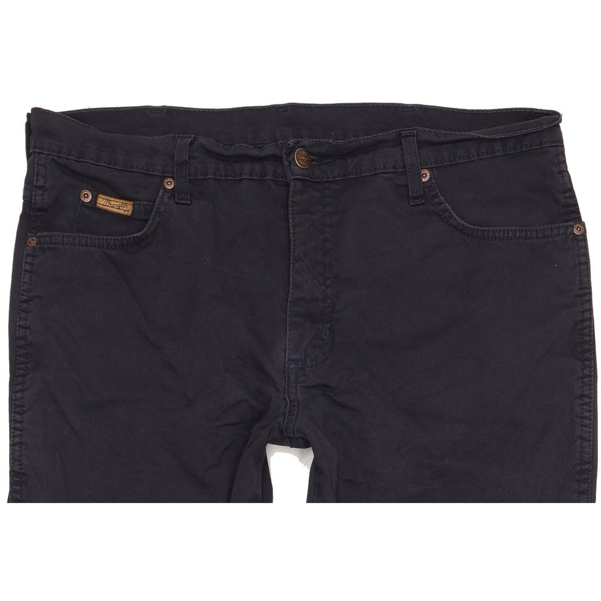 Wrangler Texas Men Navy Straight Regular Stretch Jeans W36 L30