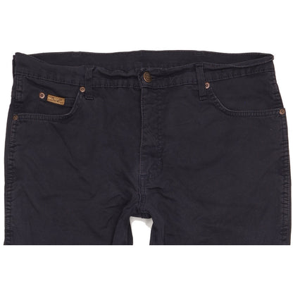 Wrangler Texas Men Navy Straight Regular Stretch Jeans W36 L30