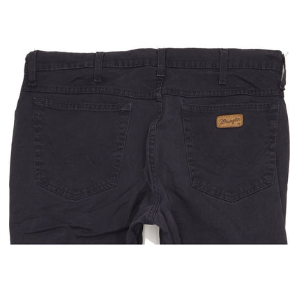 Wrangler Texas Men Navy Straight Regular Stretch Jeans W36 L30