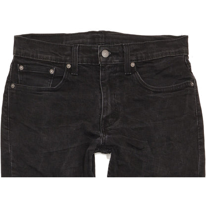 Levi's 502 Men Black Tapered Regular Stretch Jeans W32 L29