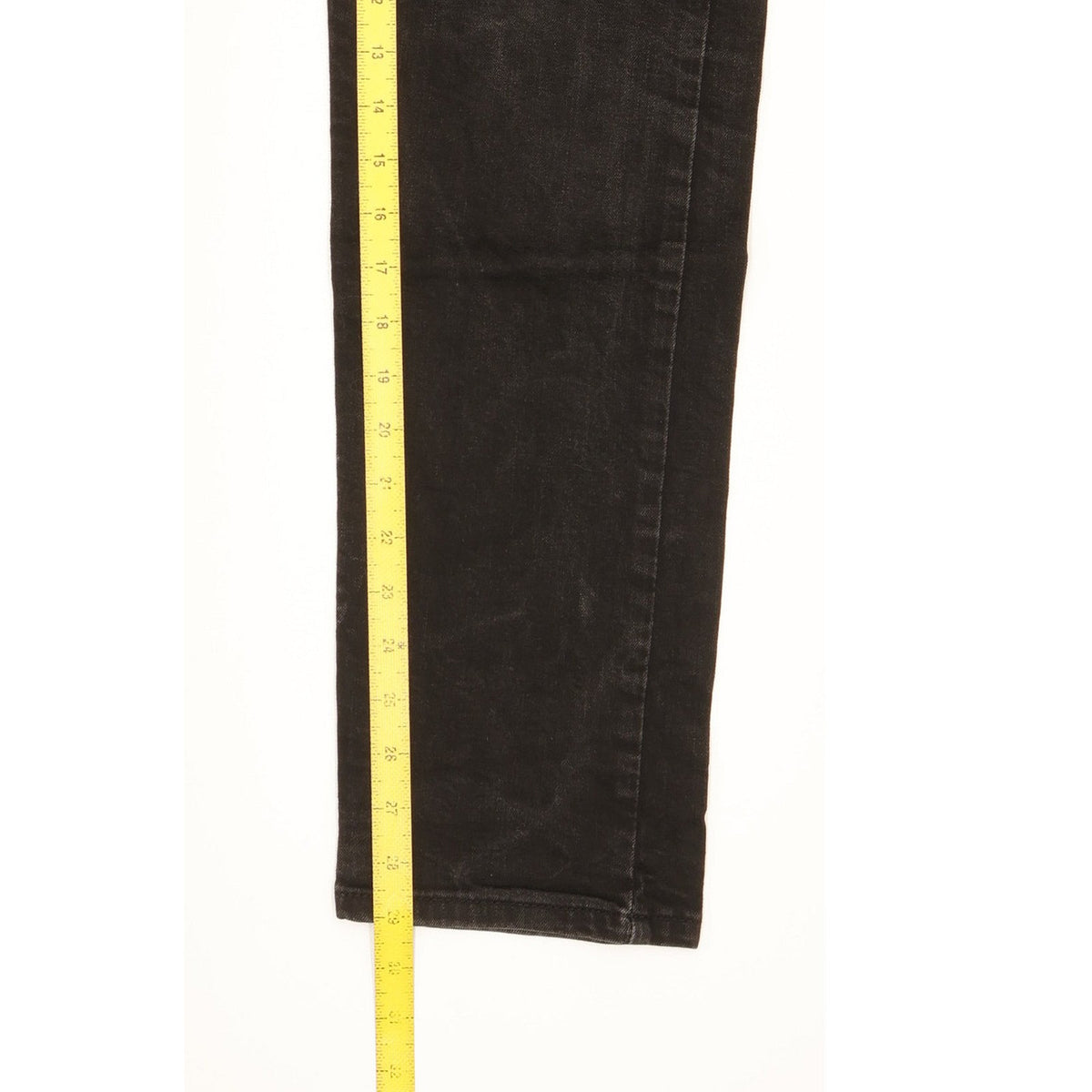 Levi's 502 Men Black Tapered Regular Stretch Jeans W32 L29