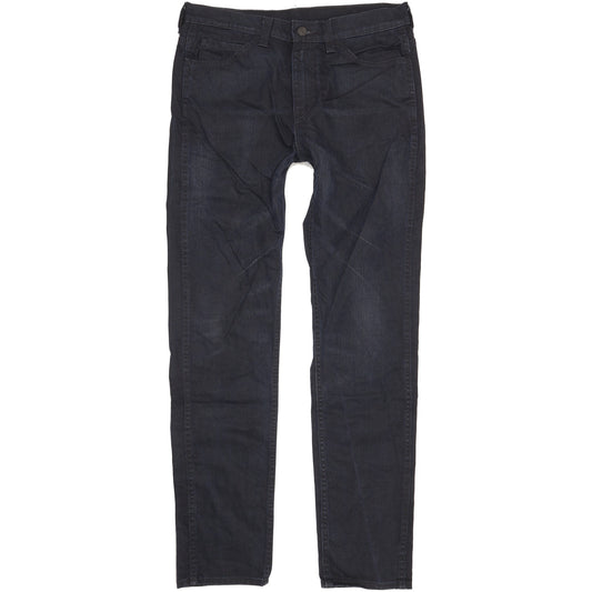 Levi's 508 Men Navy Straight Slim Stretch Jeans W32 L34