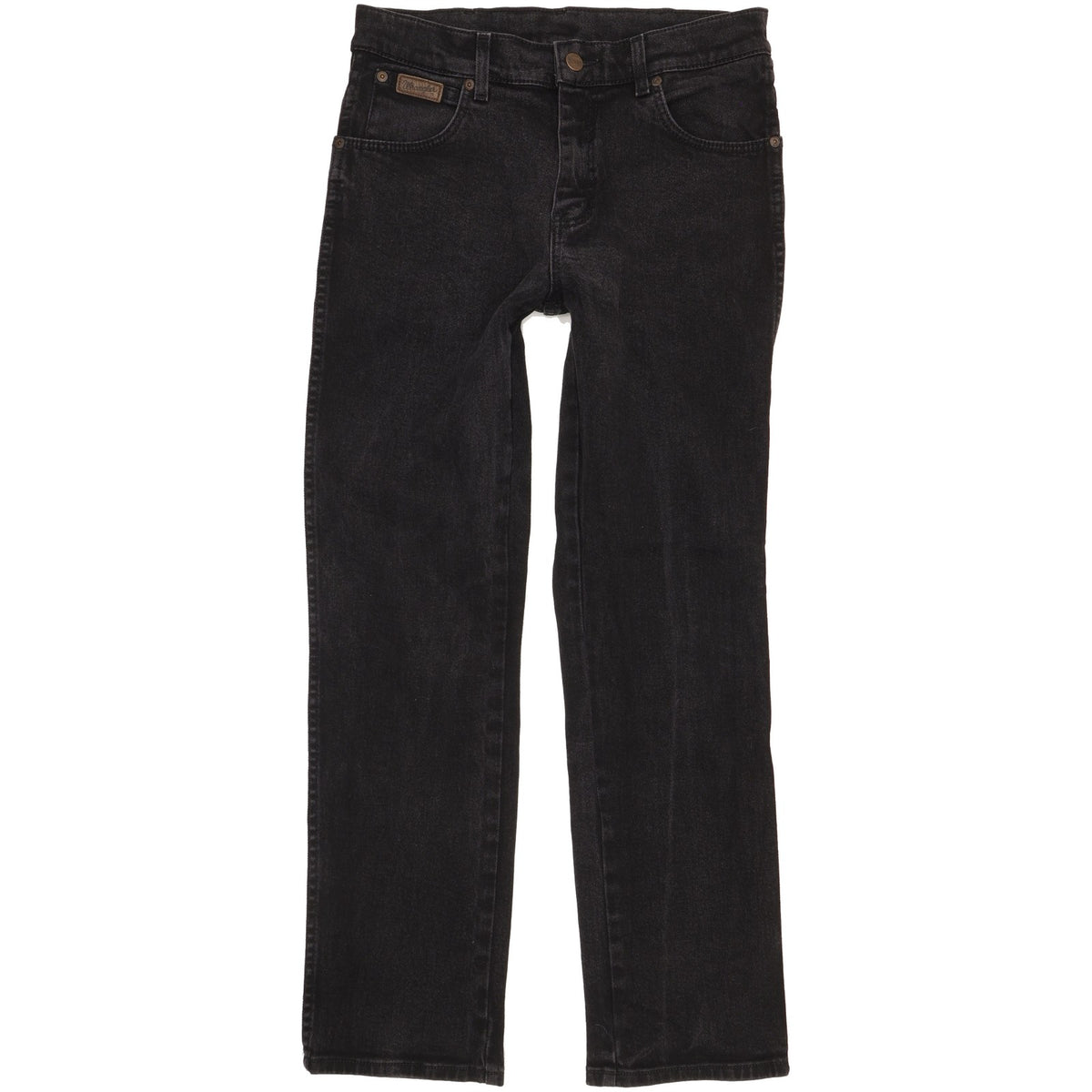 Wrangler Texas Men Black Straight Regular Stretch Jeans W31 L30