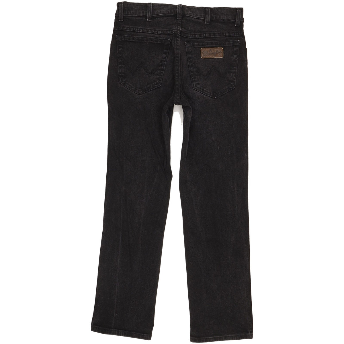Wrangler Texas Men Black Straight Regular Stretch Jeans W31 L30