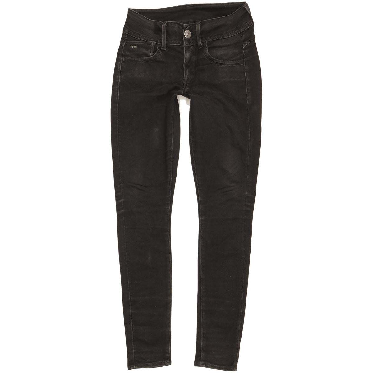 G-Star Lynn Women Black Skinny Slim Jeans W25 L29