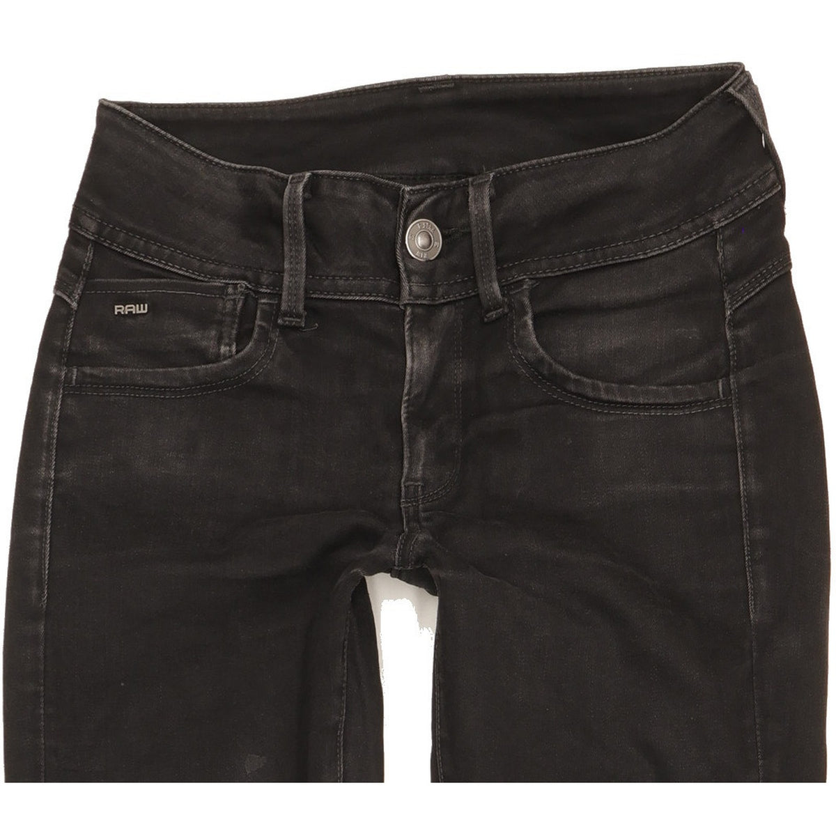 G-Star Lynn Women Black Skinny Slim Jeans W25 L29