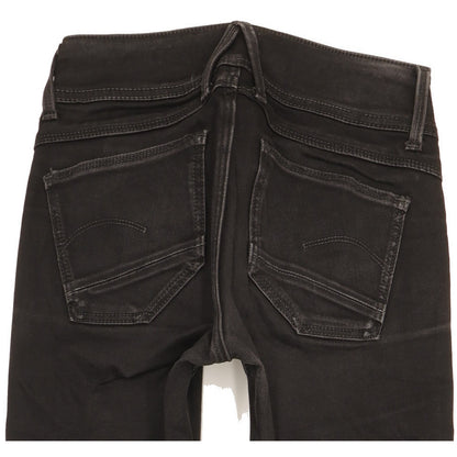 G-Star Lynn Women Black Skinny Slim Jeans W25 L29