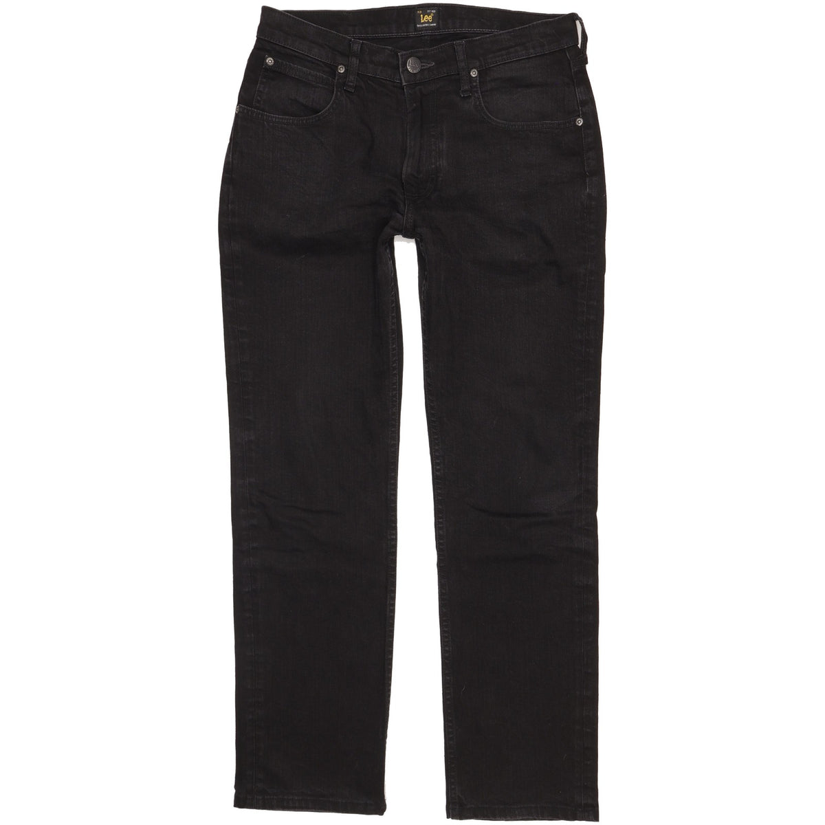 Lee Blake Men Black Straight Regular Stretch Jeans W30 L30