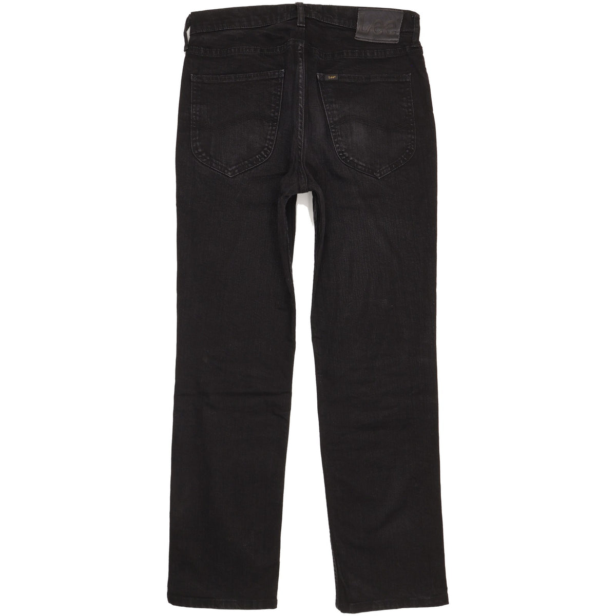 Lee Blake Men Black Straight Regular Stretch Jeans W30 L30