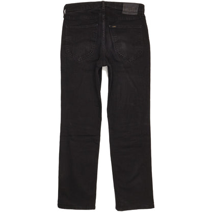 Lee Blake Men Black Straight Regular Stretch Jeans W30 L30