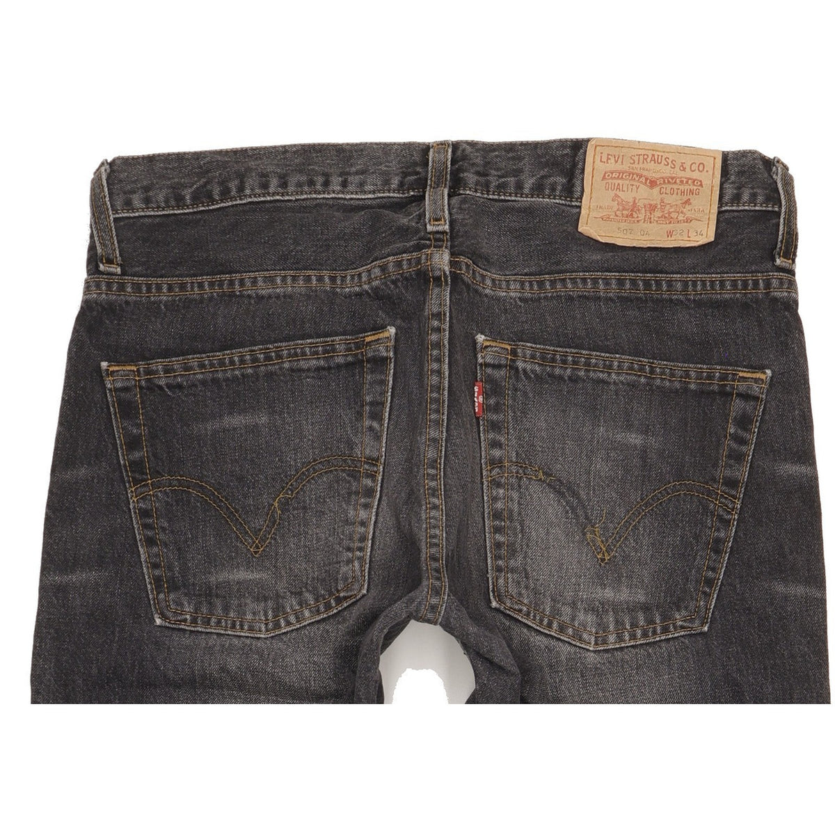 Levi's 507 Men Black Bootcut Regular Jeans W32 L34