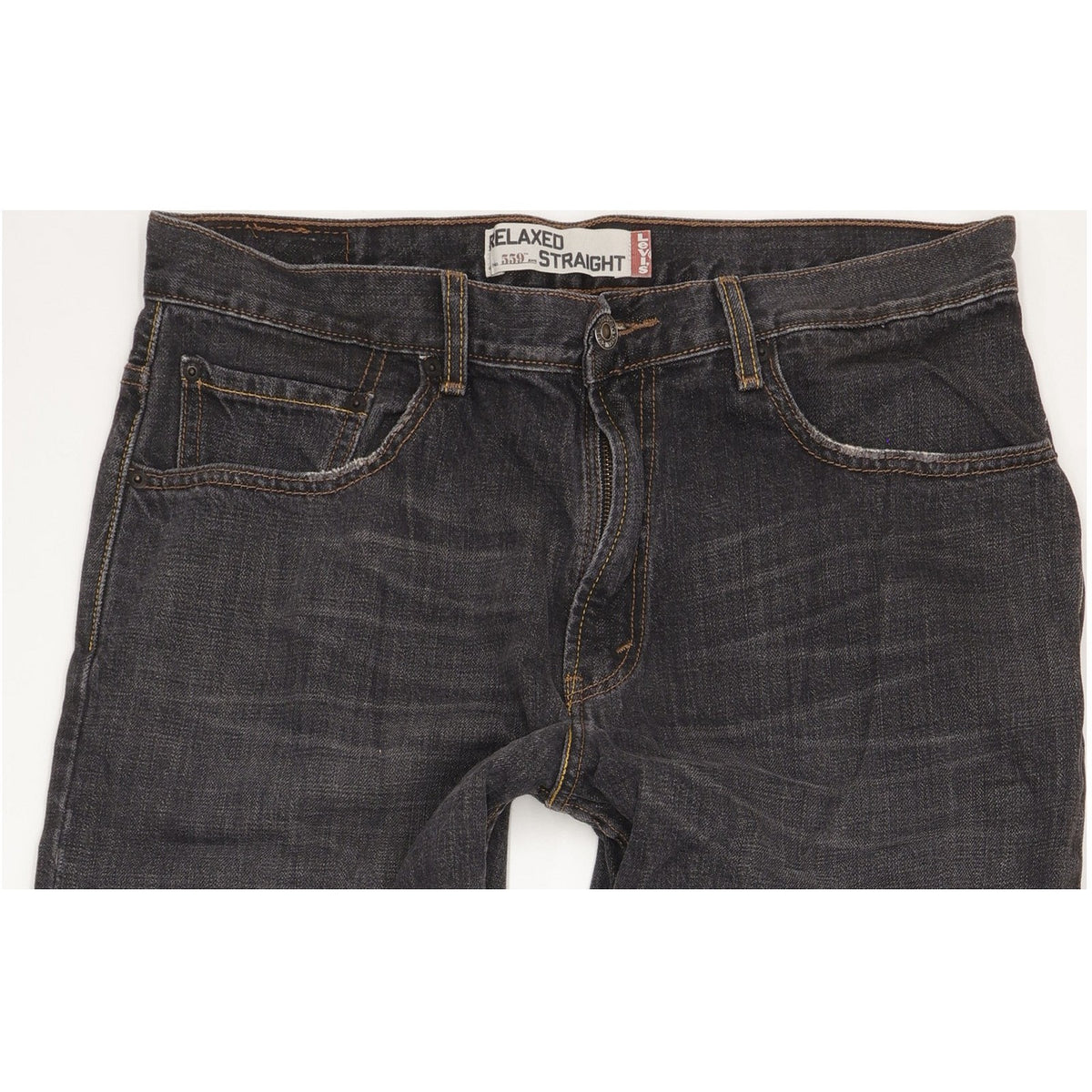 Levi's 559 Men Black Straight Relaxed Jeans W34 L32