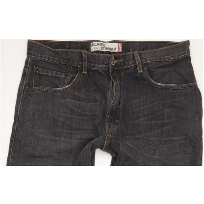 Levi's 559 Men Black Straight Relaxed Jeans W34 L32