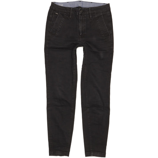 G-Star Bronson Women Black Skinny Slim Chino Stretch Jeans W26 L27