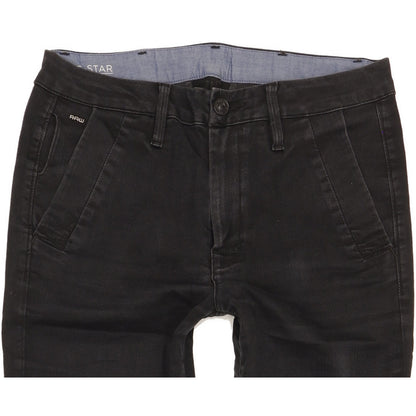 G-Star Bronson Women Black Skinny Slim Chino Stretch Jeans W26 L27