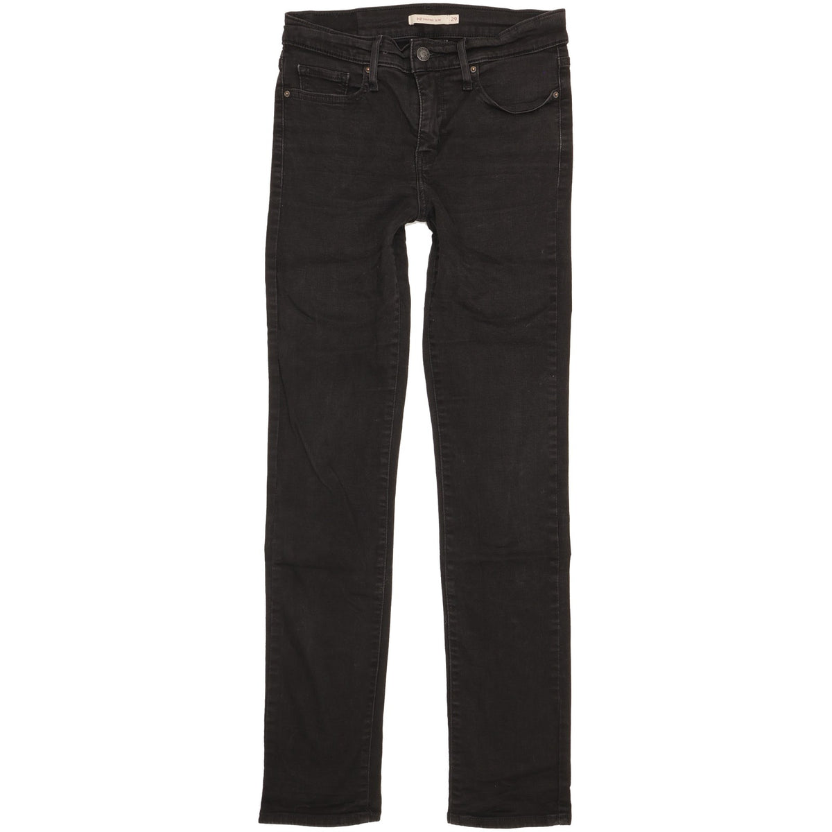 Levi's 312 Shaping Women Black Straight Slim Stretch Jeans W29 L31