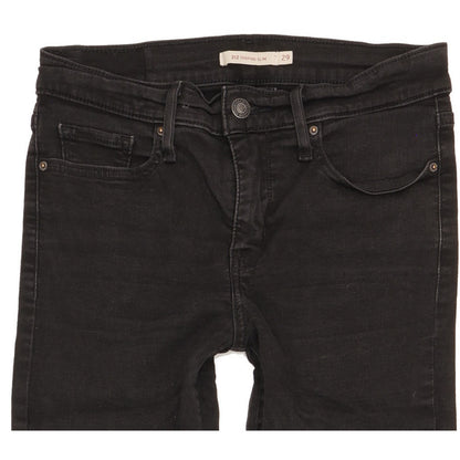 Levi's 312 Shaping Women Black Straight Slim Stretch Jeans W29 L31