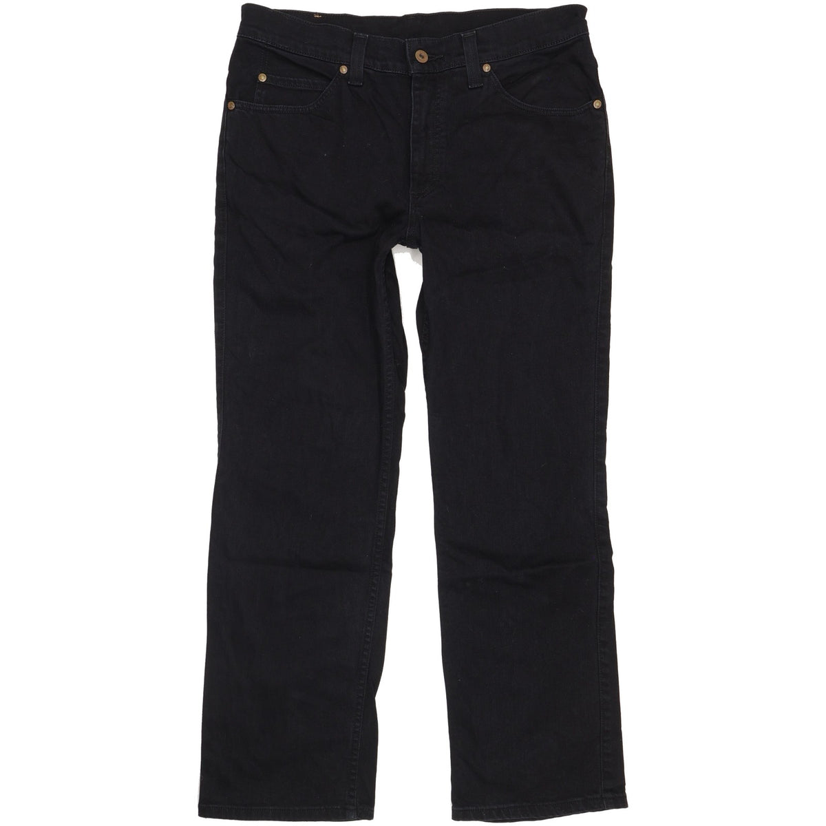 Mustang Men Black Straight Regular Stretch Jeans W34 L29