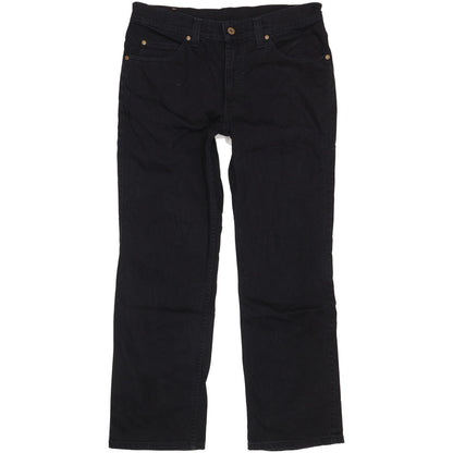Mustang Men Black Straight Regular Stretch Jeans W34 L29