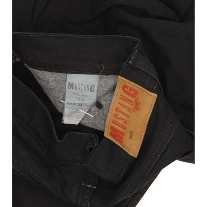 Mustang Men Black Straight Regular Stretch Jeans W34 L29