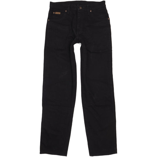 Wrangler Indiana Men Black Straight Regular Jeans W32 L33