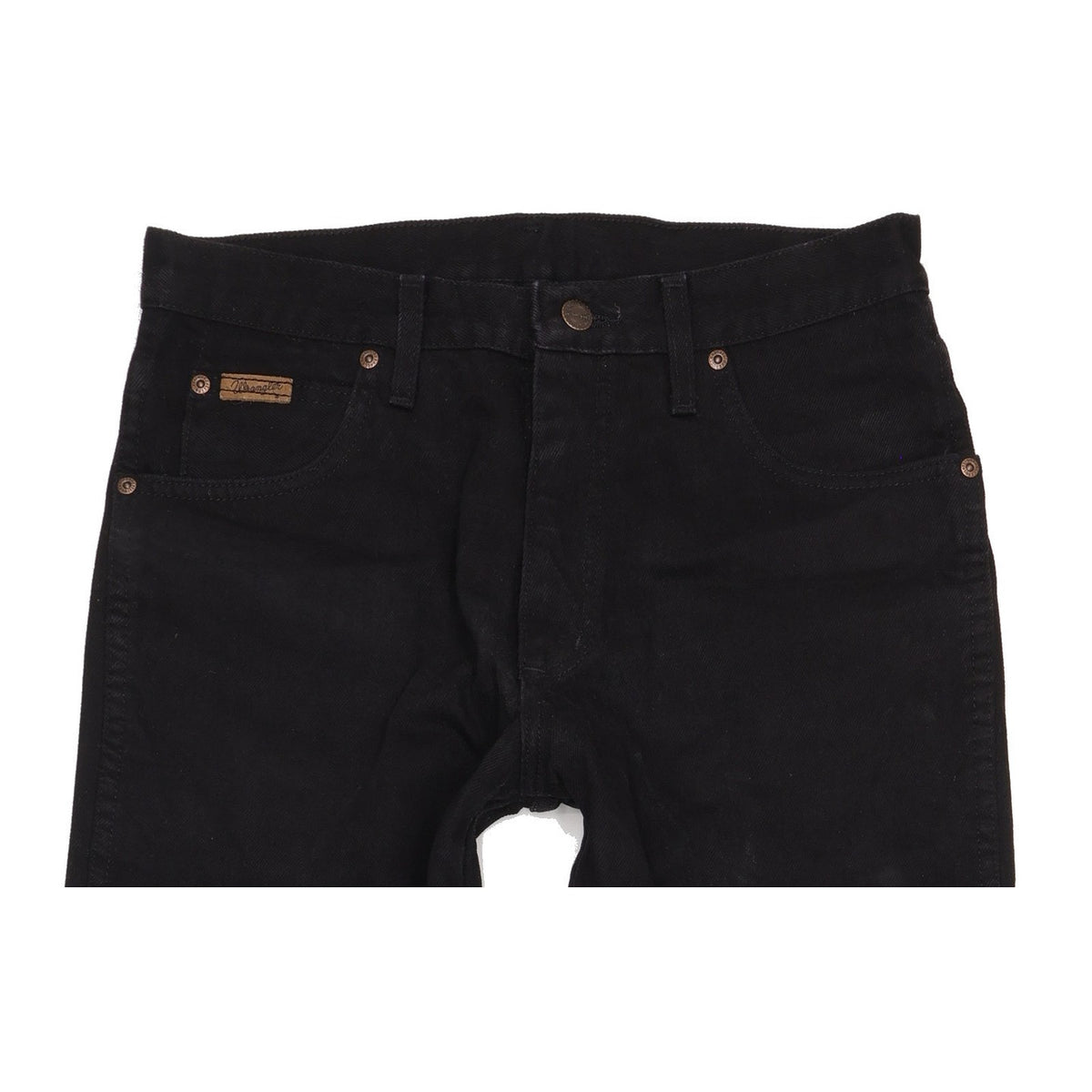 Wrangler Indiana Men Black Straight Regular Jeans W32 L33