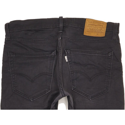 Levi's 512 Men Black Tapered Slim Stretch Jeans W31 L31