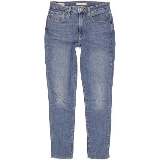 Levi's 721 Blue Skinny Slim Stretch Jeans High Waisted W30 L28
