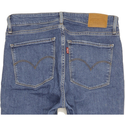 Levi's 721 Blue Skinny Slim Stretch Jeans High Waisted W30 L28