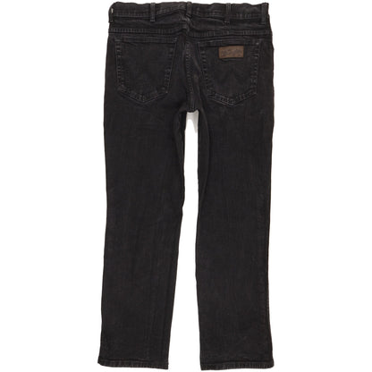 Wrangler Men Black Straight Regular Jeans W34 L29