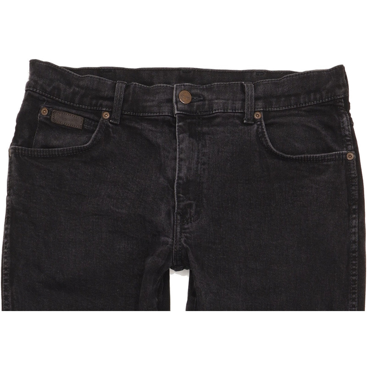 Wrangler Men Black Straight Regular Jeans W34 L29