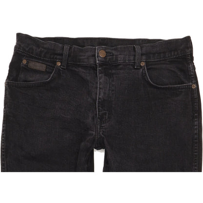 Wrangler Men Black Straight Regular Jeans W34 L29