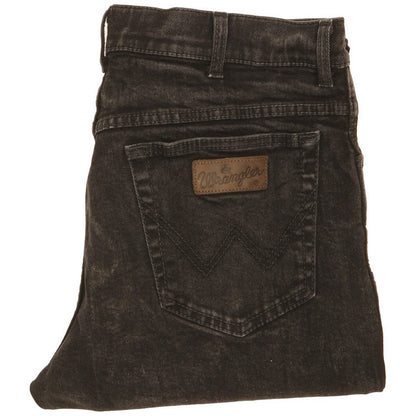 Wrangler Men Black Straight Regular Jeans W34 L29