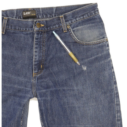 Lee Brooklyn Men Blue Straight Regular Jeans W36 L31
